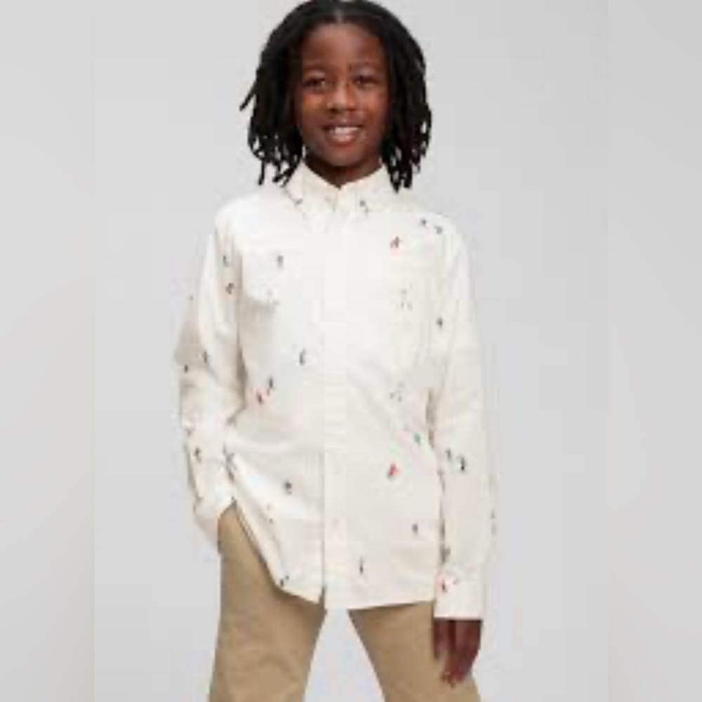 NWT Gap Kids Poplin Button Down Shirt in Size XXL(14-16)